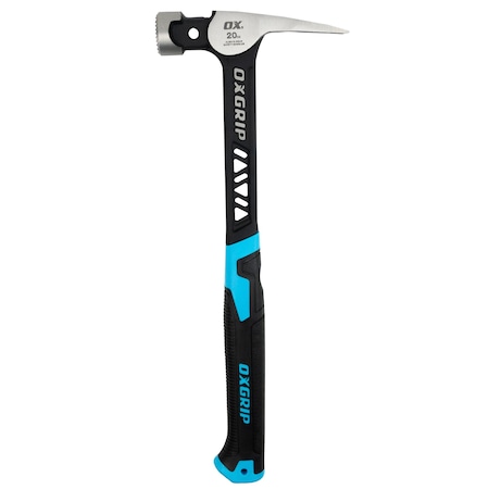 Ox Tools Pro Ultrastrike Framing Hammer - Milled Face, 20-Ounce / 560-Grams OX-P087020